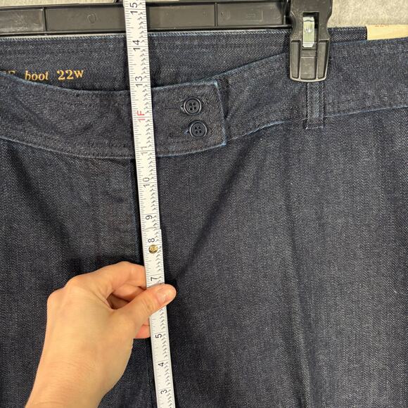 Talbots Bootcut Jeans 22 Heritage Boot Trousers Stretch Classic Career Quiet $95 - Picture 5 of 12